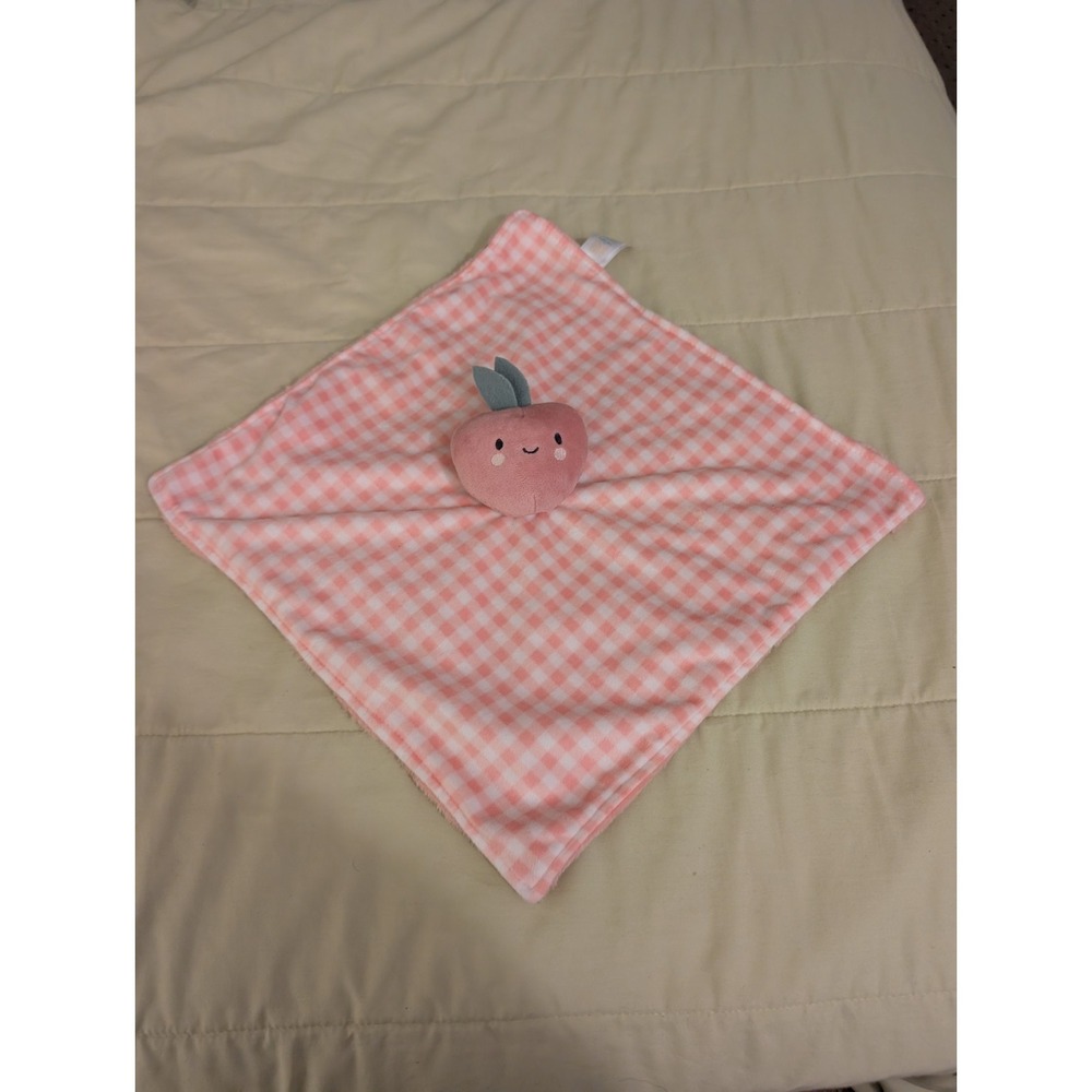 Carter's‎ Strawberry Lovey Just One You Lovey Security Blanket Pink Gingham